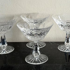 Vintage Waterford Crystal Kenmare Champagne/Tall Sherbet Glasses Set of 4