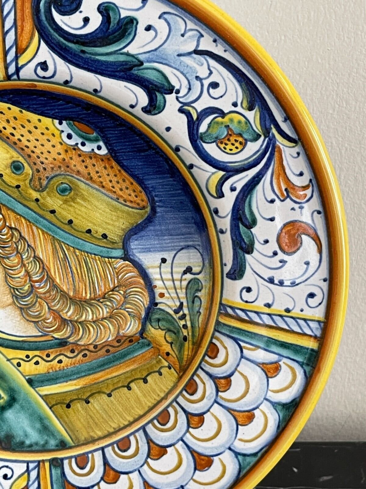 Deruta Italy Signed Gialletti Giulio 8 3/8