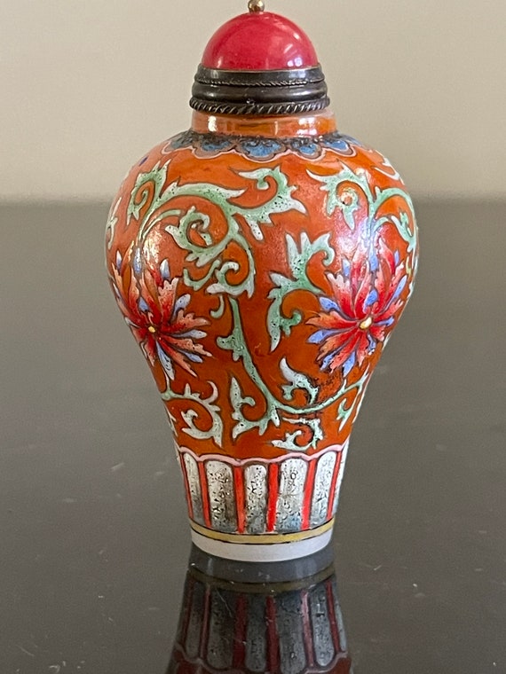 Antique Chinese Snuff Bottle Inside Painted Signed 1900s Perfect Collectible