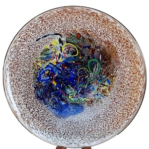 Kosta Boda Bertil Vallien 11 1/2" Meteor Decorative Plate Dish Numbered 79320