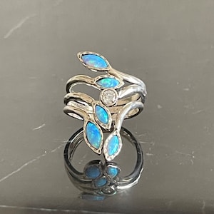 Fashion .925 Sterling Silver Size 9 Women Ring with Stones