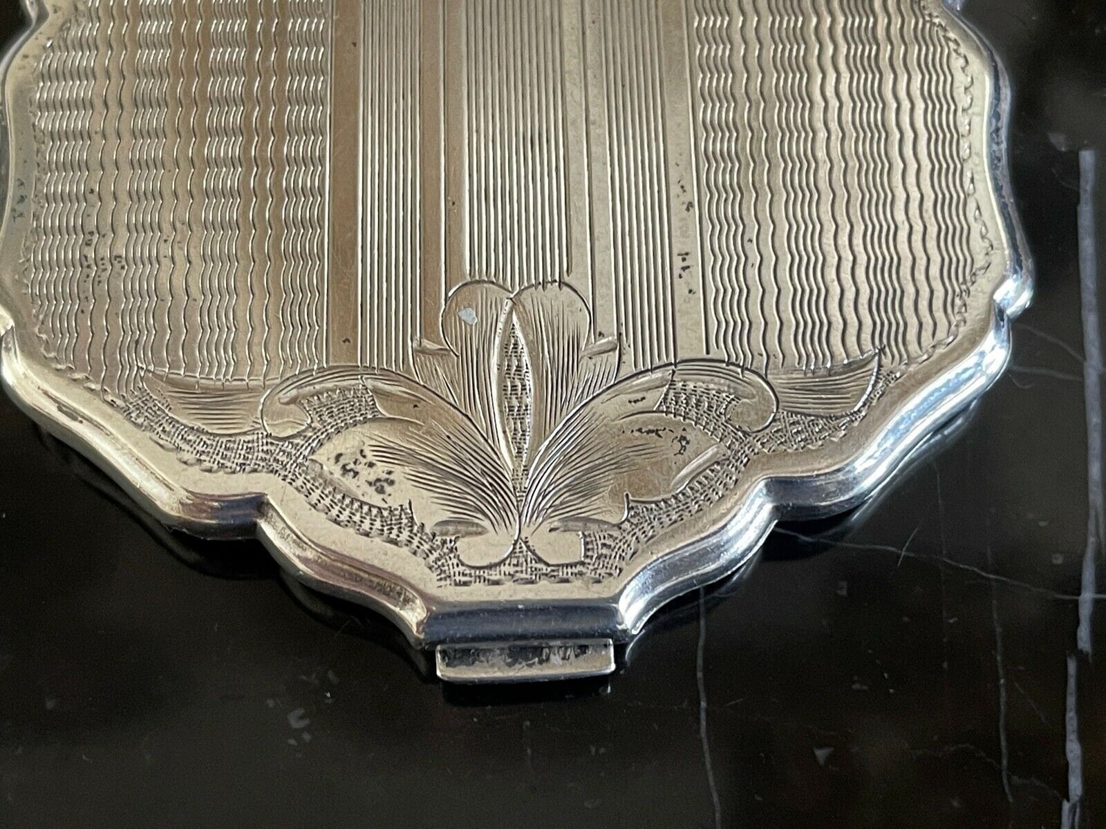 Vintage Solid Sterling Silver Compact With Hallmarks 103 Grams - Etsy