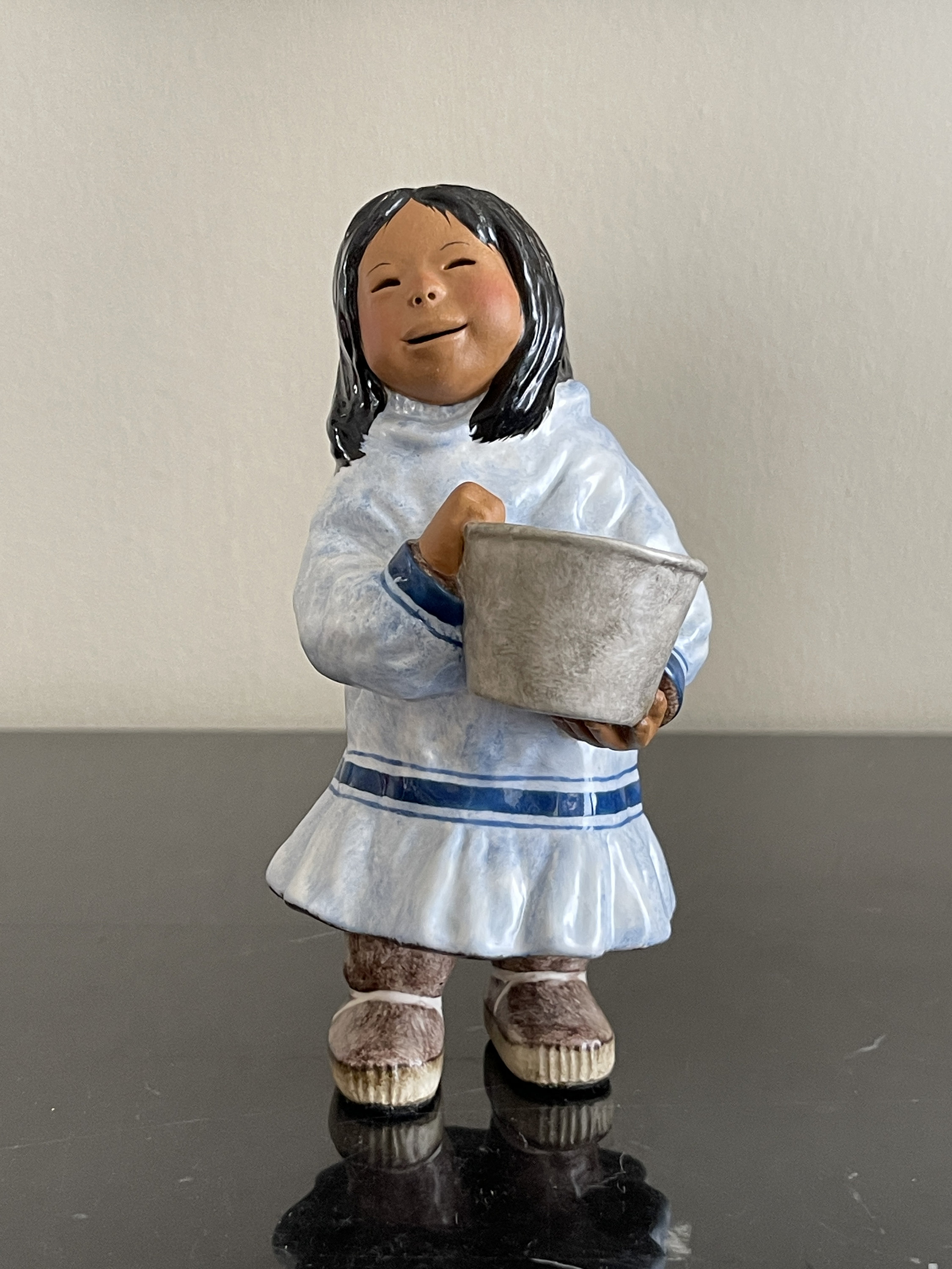 C.アラン・ジョンソン　エスキモー　陶器フィギュア C.アラン・ジョンソン エスキモー 陶器フィギュア