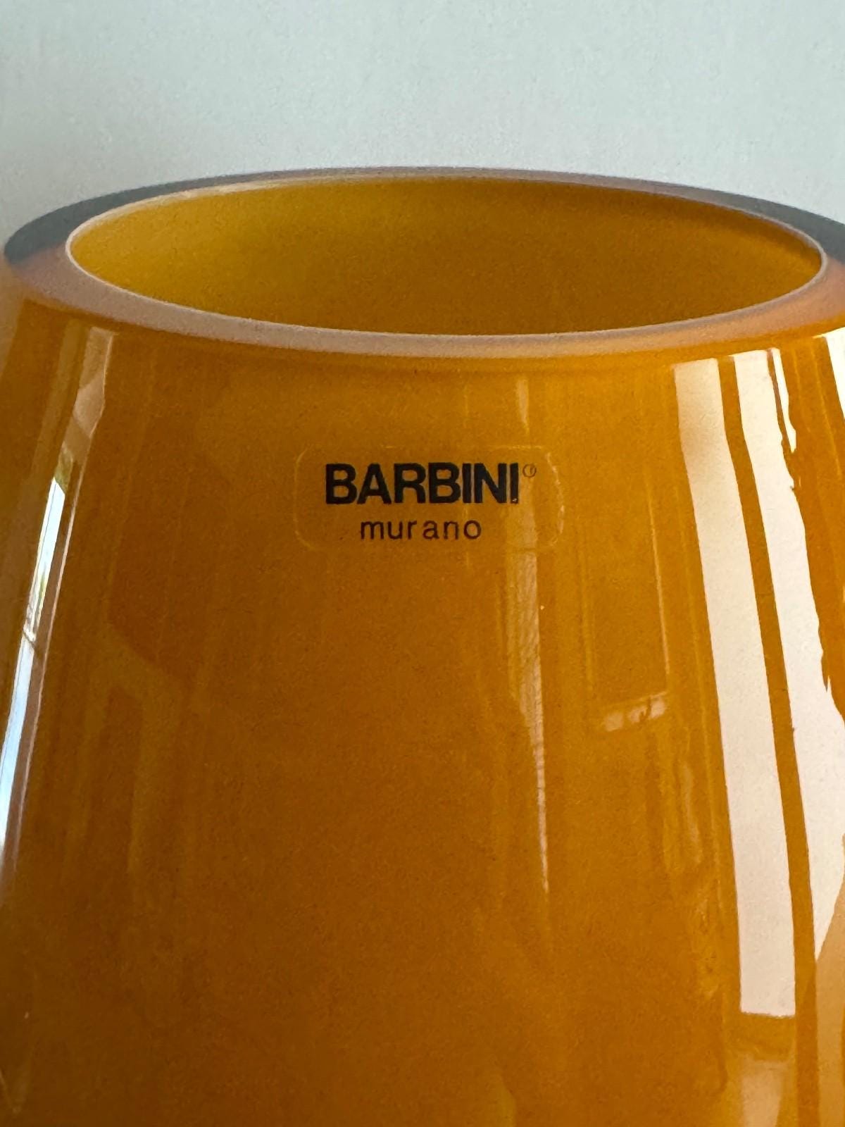 Vintage Murano Art Glass Signed Barbini 14 1/4