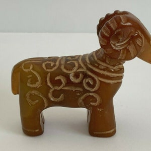 羊の石彫刻置物 素敵な中国彫刻の石の羊の置物 - Etsy 日本