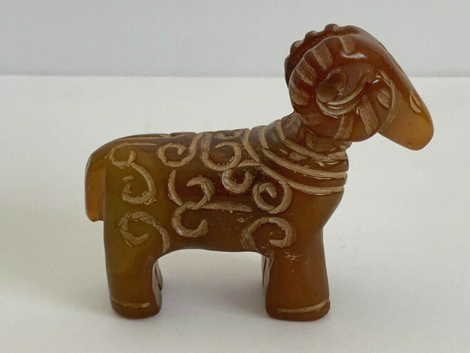 素敵な中国彫刻の石の羊の置物 - Etsy 日本