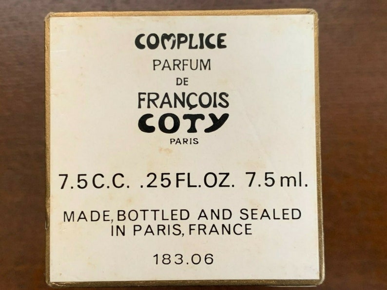 Complice De Francois COTY 0.25 oz/ 7.5 ml Sealed Perfume in Box image 3