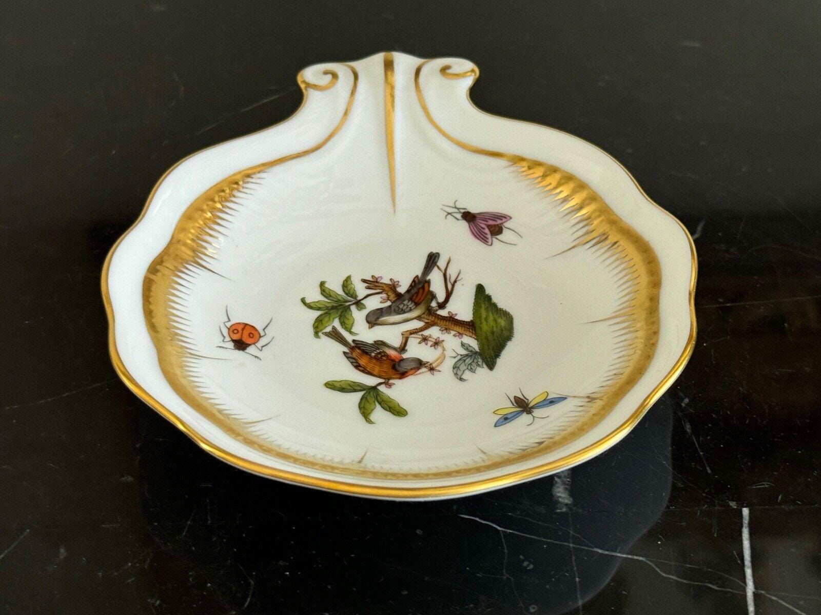ヘレンド 愛らしい磁器 ロスチャイルド 鳥皿 7714/RO - Etsy 日本