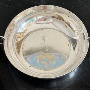 Vintage Coin Silver 900 Silver Handled Bowl with Decorative Handles 472 Grams