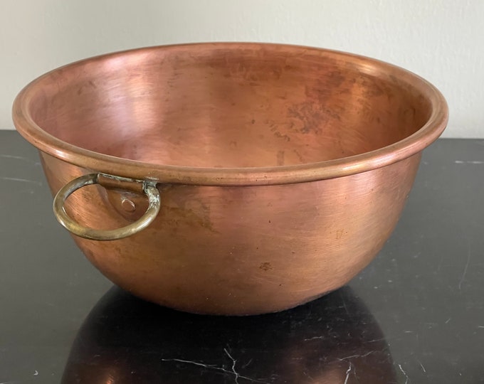 Vintage Copper Mixing Bowl Etsy