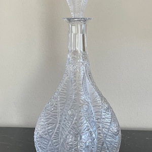 Vintage Lalique Crystal Fougeres Millesimee Limited Edition #190 Decanter