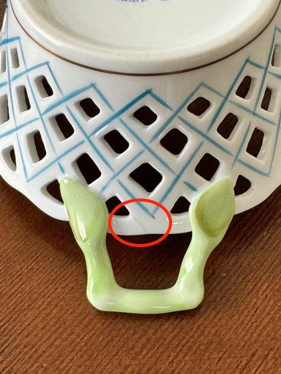 Herend - ヘレンド　バスケット　小物入れ　オープンワーク Herend - ヘレンド バスケット 小物入れ オープンワークの通販
