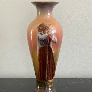 Vintage Luscian Ware Porcelain Vase Made in Germany