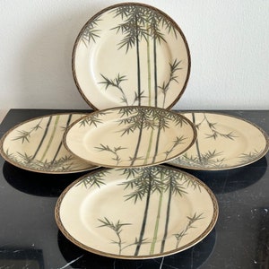 Antique Kozan Meiji Period Signed Japanese Porcelain 7 3/8" Plates