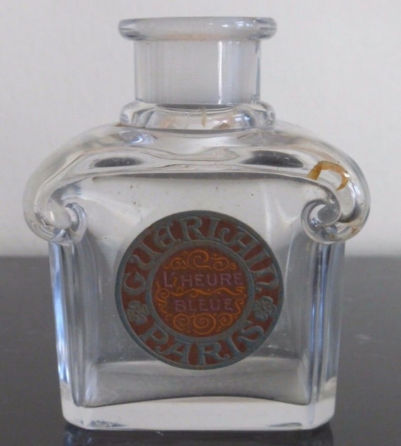 ヴィンテージ ゲラン バカラ 香水 ボトル L 'Heure Bleue Baccarat