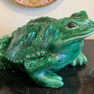 Vintage Arnel's Large Ceramic Frog Toad Figurine image 1