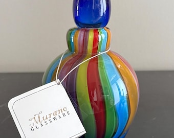 ベネチアン - ミッレフィオーリ アート ガラス 香水瓶 - ムラーノ
