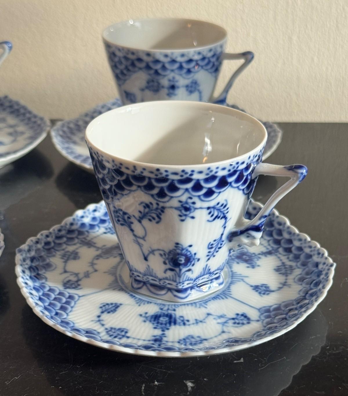 ロイヤルコペンハーゲン ブルーフルーテッド フルレース カップ