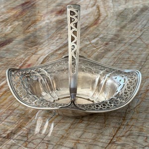 Vintage Sterling Silver 252 Grams Pierced Basket