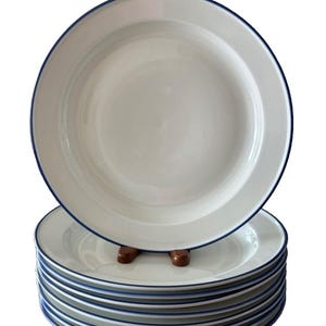 Dansk Designs Norway Epoch Blue Set of 9 Dinner Plates
