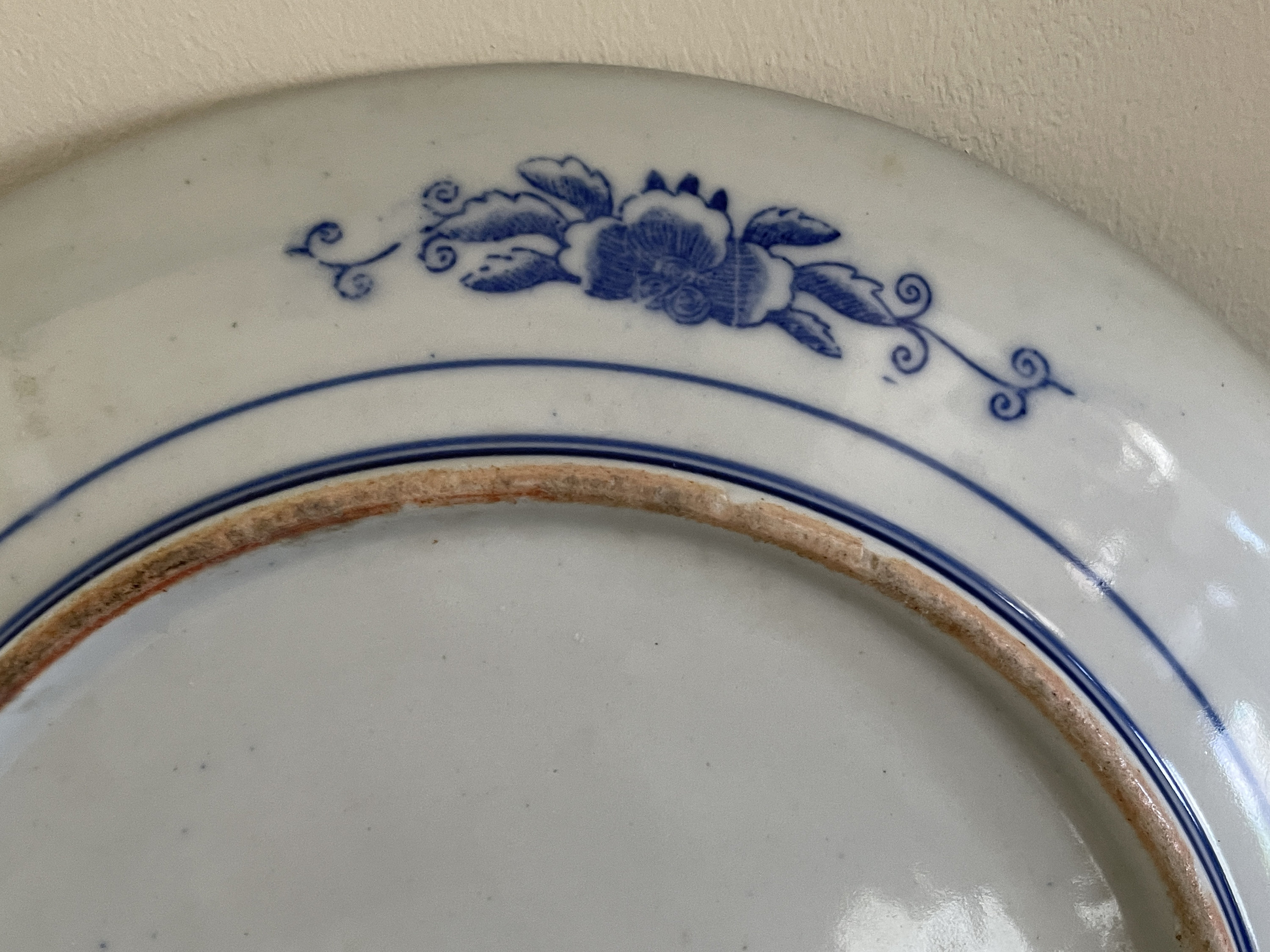 アンティーク 日本製 12 インチ 青と白の風景陶器皿 - Etsy 日本