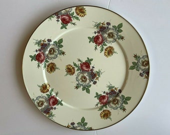 Mackenzie Childs Floral 16" Enamel Platter