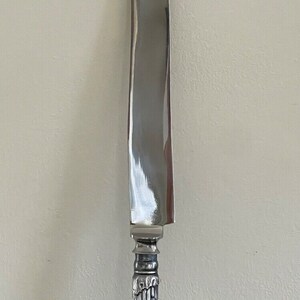 Vintage Jernbolaget Sweden Cutting Knife with Sterling Silver Handle