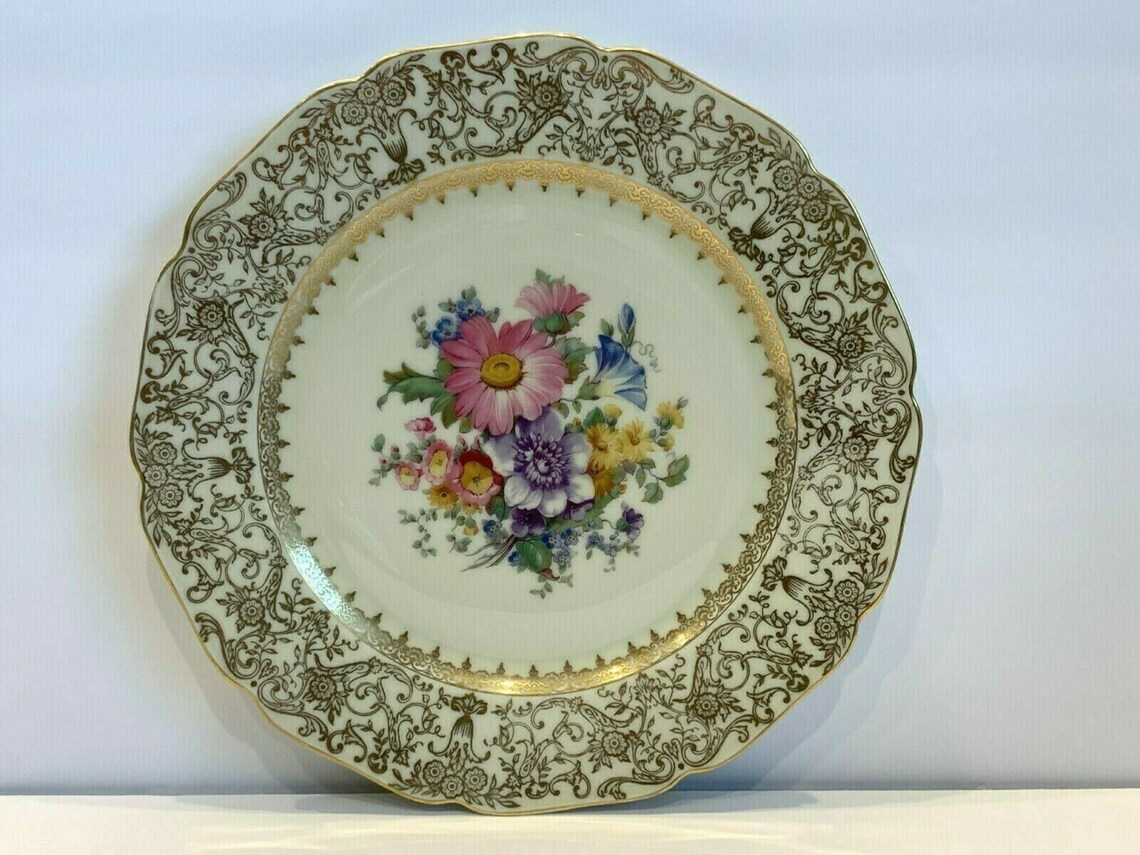 Bohemia Royal Ivory Windsor Plate Made in Czechoslovakia Etsy