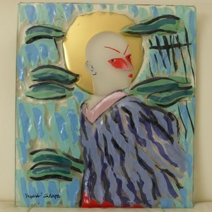 Rosenthal Limited Edition Annual Painting on Glass "Mephisto" by Salomé 1985
