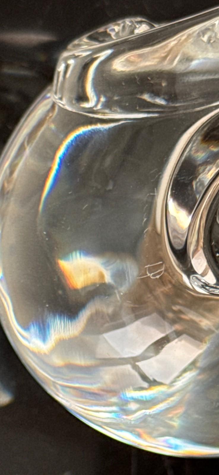 ヴィンテージ サイン入り Steuben タコ型ガラス ペーパーウェイト