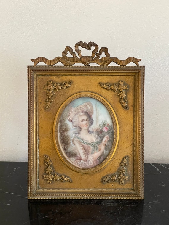 Antique Fine Gilt Dore Metal French Photo Picture Frame * - Etsy