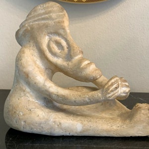 Antique Stone Carving Primitive Folk Artifact Sculpture