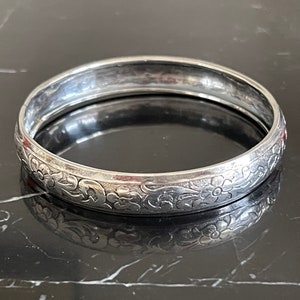 Fashion .925 Sterling Silver Beau Bangle and Beaded Bracelet