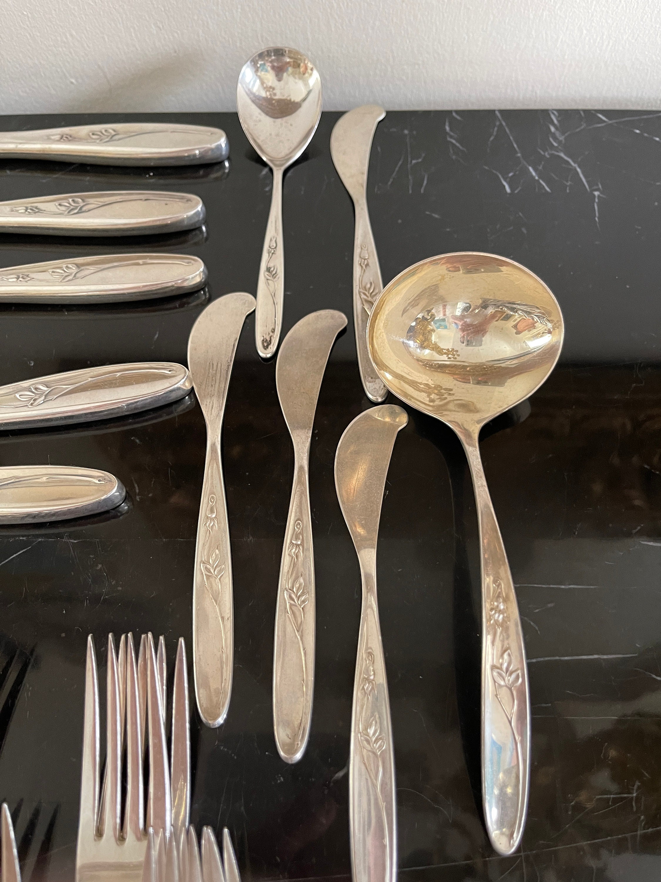 Towle rose solitaire sterling best sale flatware