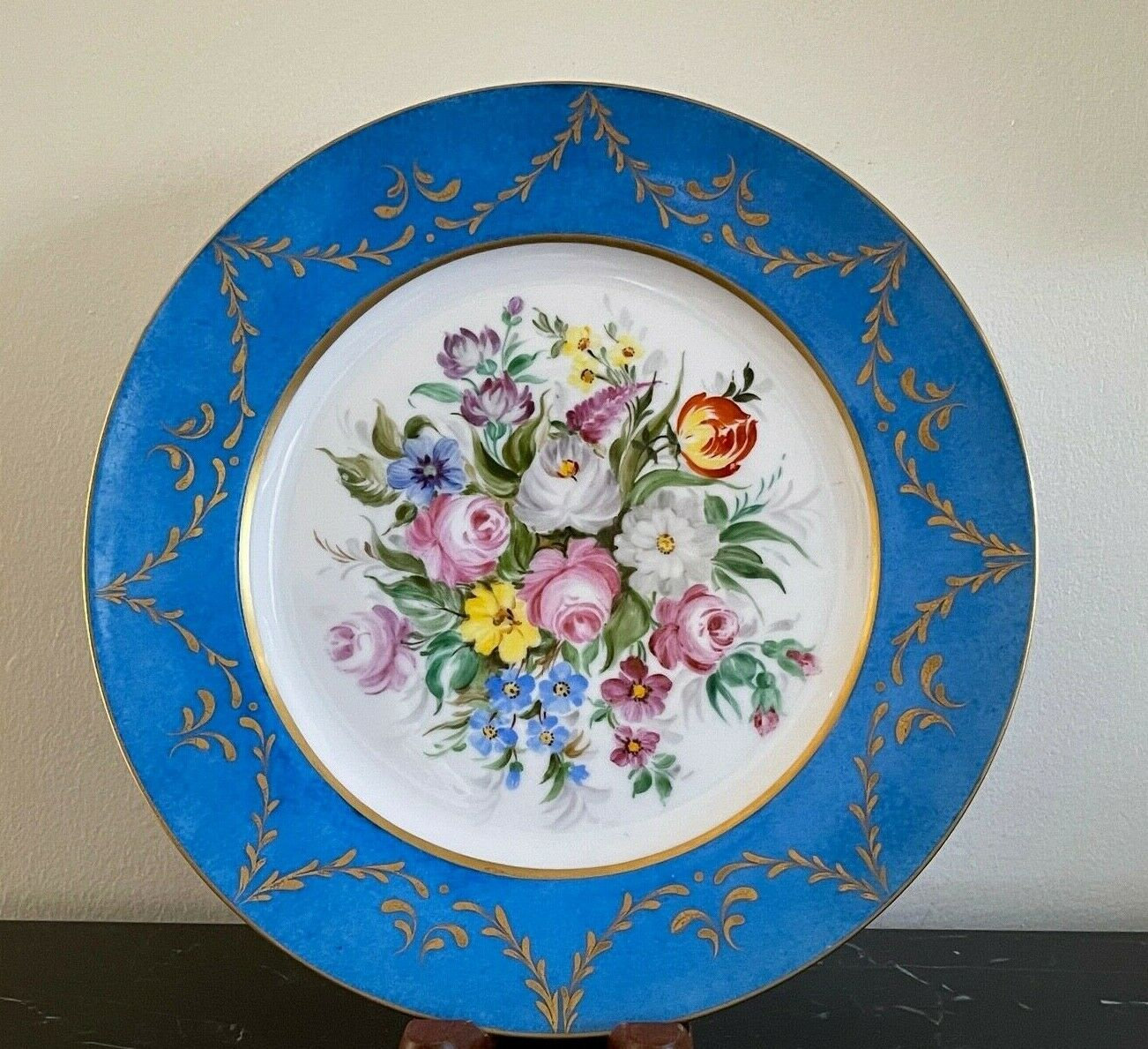 Selb Bavaria Germany Heinrich Blue Floral Dinner Plate - Etsy