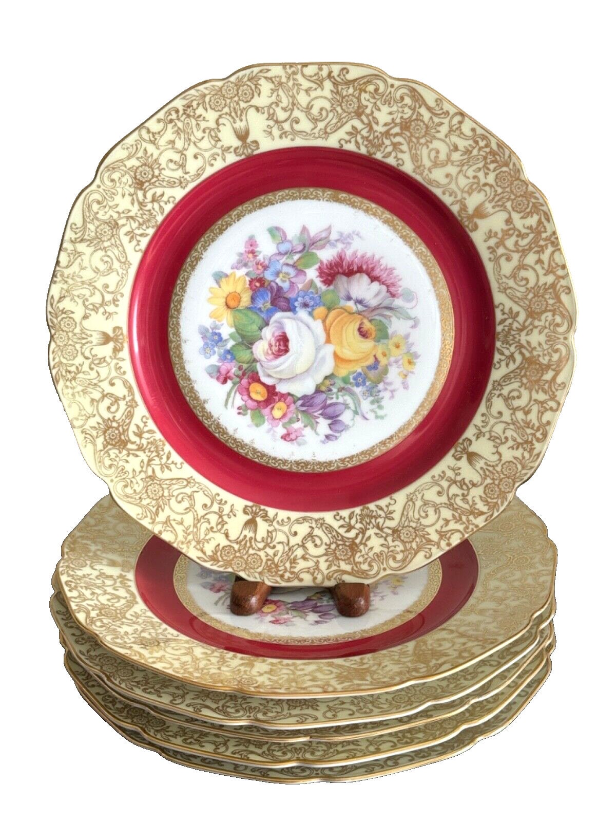 チェコ　オリジナルボヘミア　7枚セット　高級磁器　プレート チェコ オリジナルボヘミア 7枚セット 高級磁器 プレート チェコ