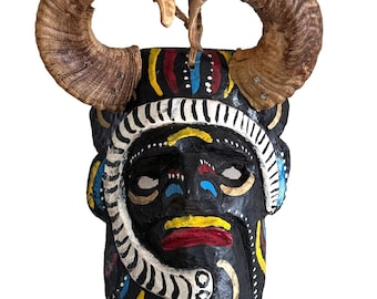 ヴィンテージのメキシコ民芸品、手彫りの猿のマスク - Etsy 日本