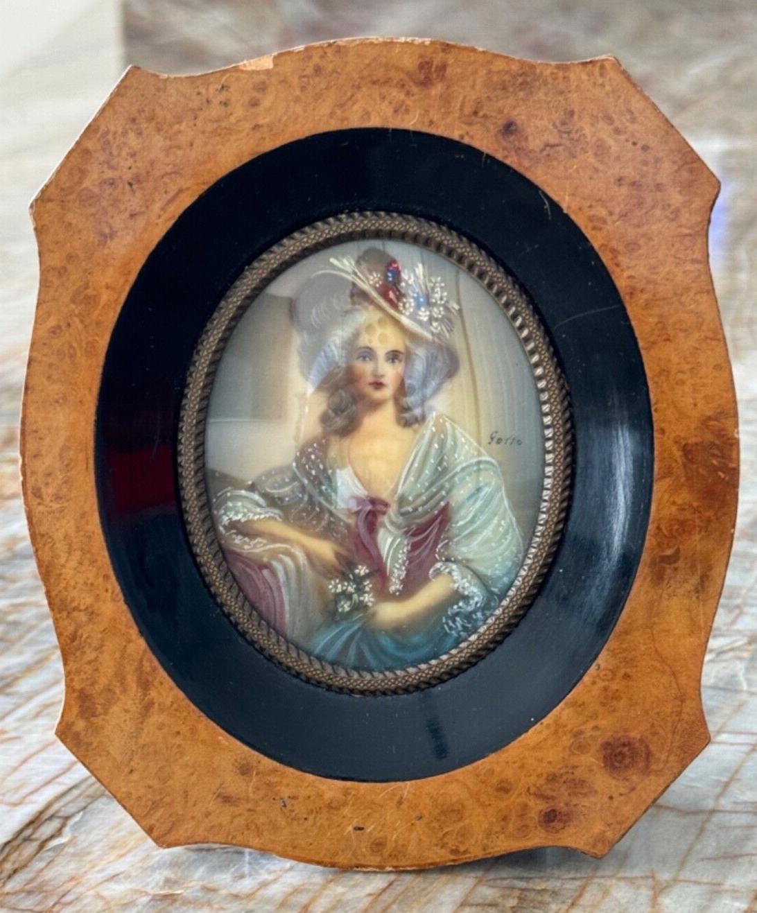 Antique 1800's French Signed Miniature Portrait Painting - Etsy Israel