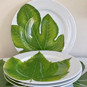 Philippe DeshoulIeres Odile Pantz Creations Limoges Life-size Leaf Dinner Plates