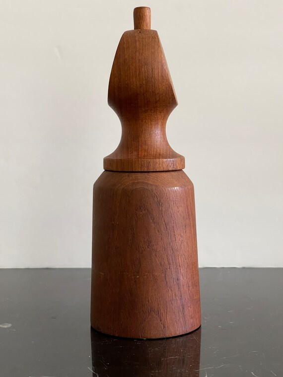 Vintage Denmark Jens H. Quistgaard Teak Wood Salt Shaker and