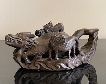 Vintage Chinese Lidded Ceramic Teapot