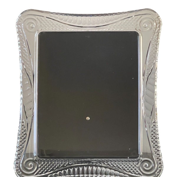 Large Waterford Crystal Seahorse Wedding Photo Picture Frame 8x10"