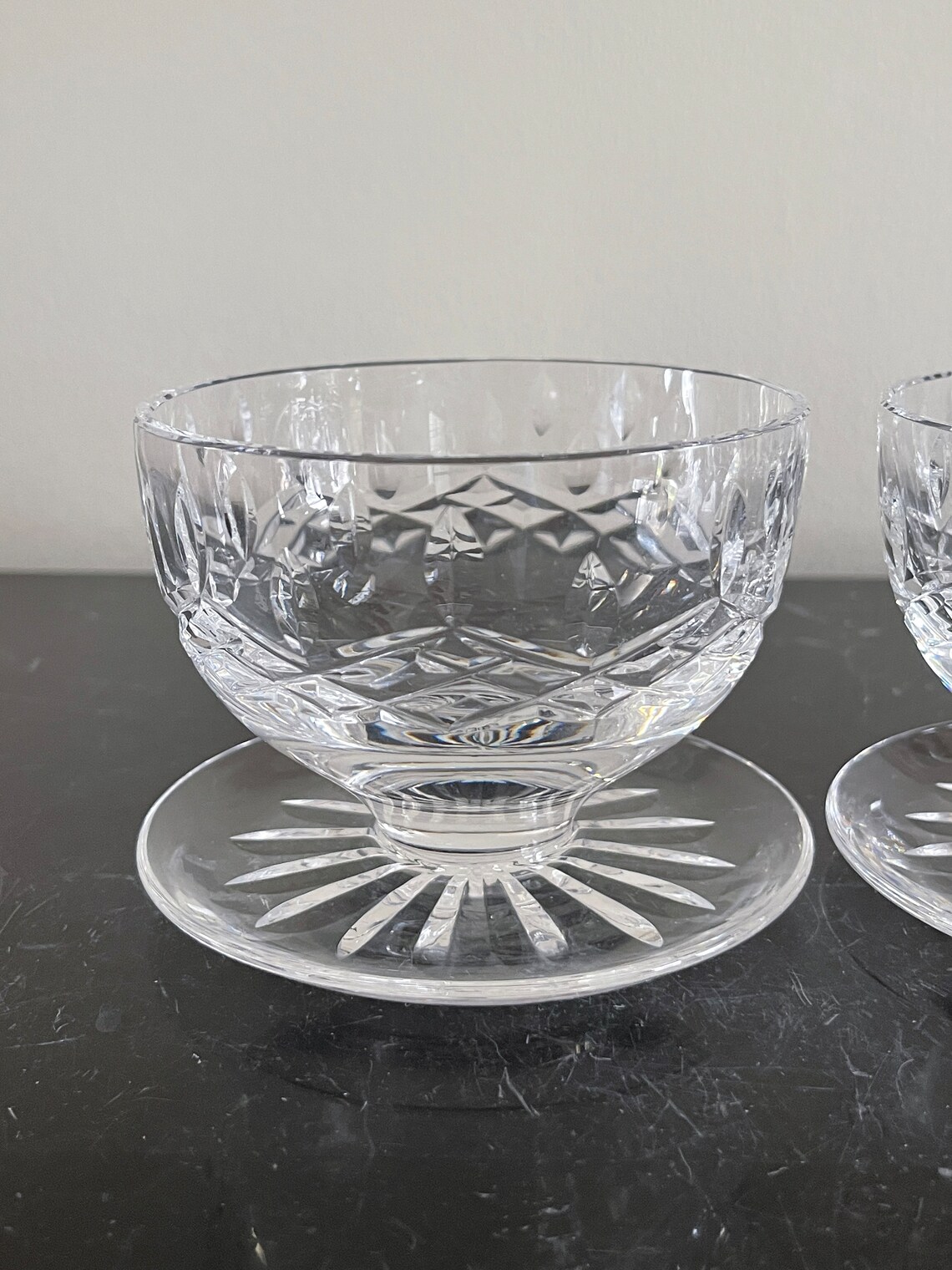 Waterford Crystal Footed Dessert Bowls Set of 2 Etsy