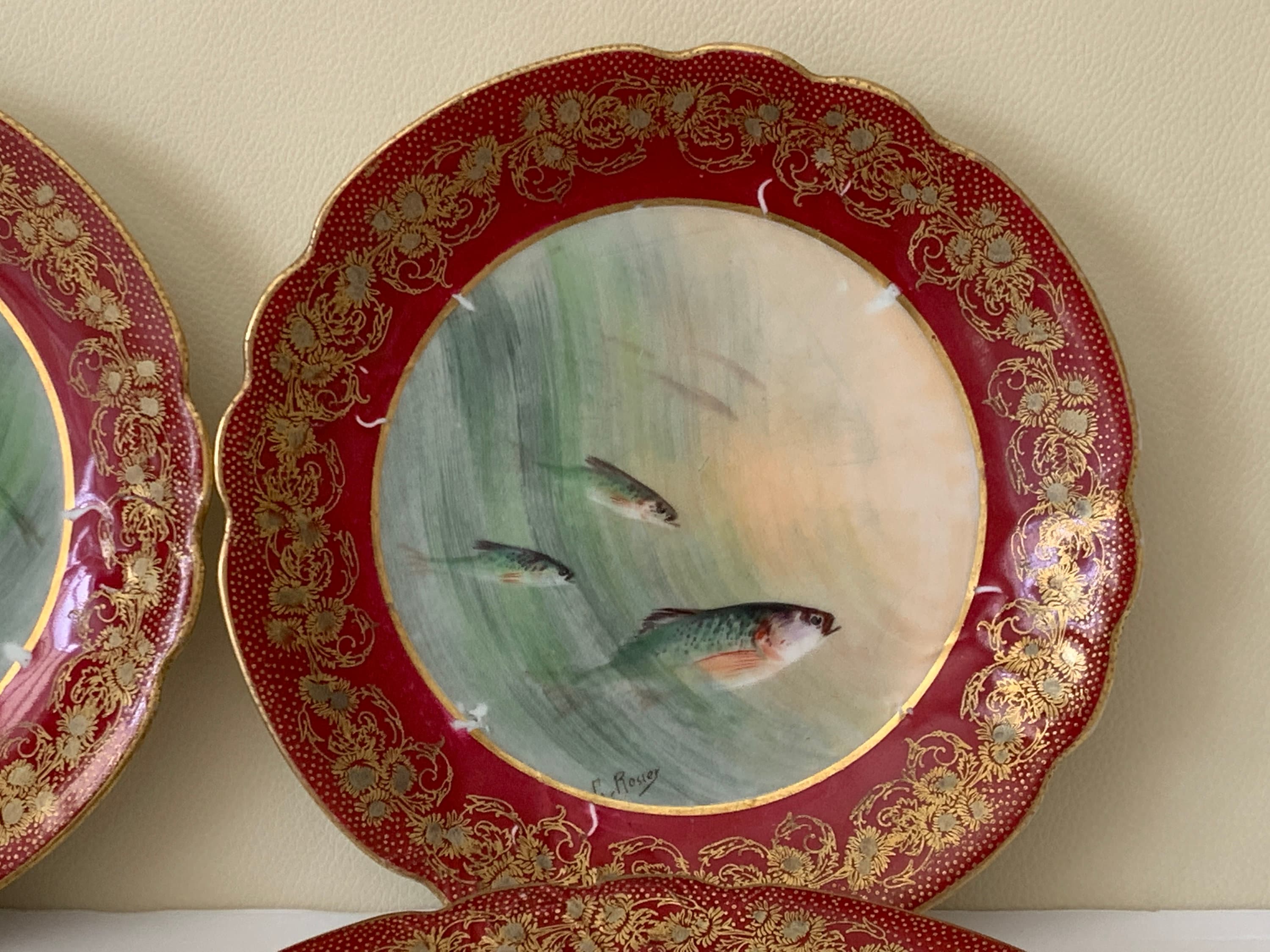 u*a様 T&V リモージュ　アンティーク　ディナープレート　28cm 楽天市場】フランスBrocante ANCIENNE FABRIQUE ROYALE LIMOGES