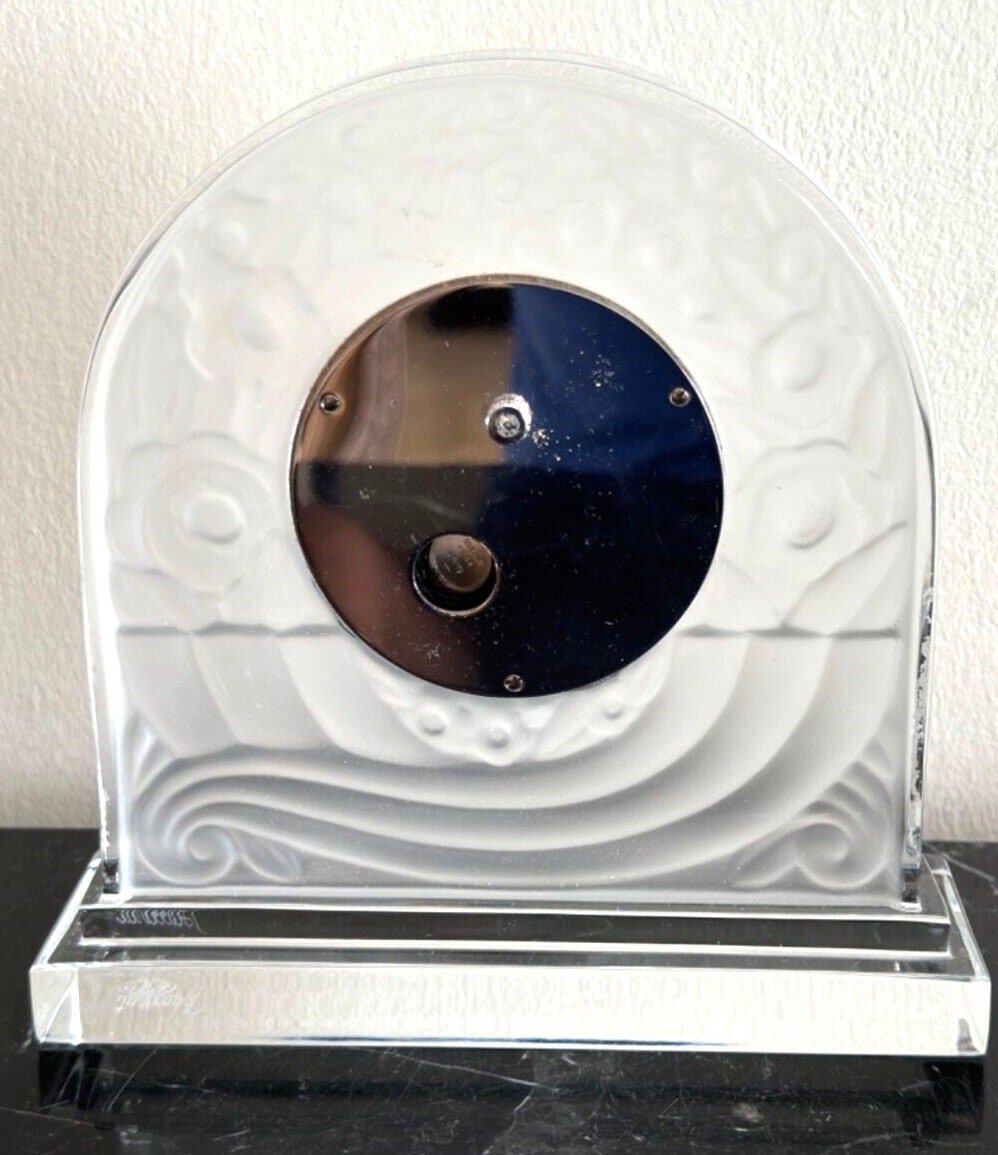 バカラ クリスタル 6.5 インチ バスケット オブ アバンダンス クロック