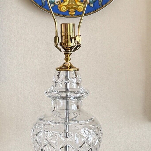 Waterford Crystal Kingsley Pattern Table Lamp 29" *