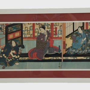 Antique Kabuki Print - Etsy