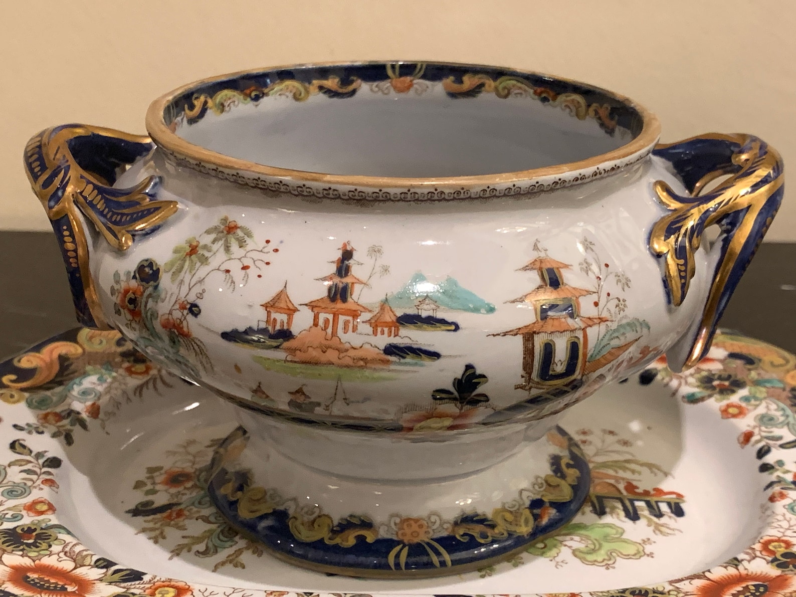 Antique Real Ironstone China Bowl and Plate | Etsy