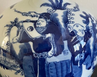中国 19 世紀 清朝 青白磁 人物像 ボトル 花瓶 * - Etsy 日本