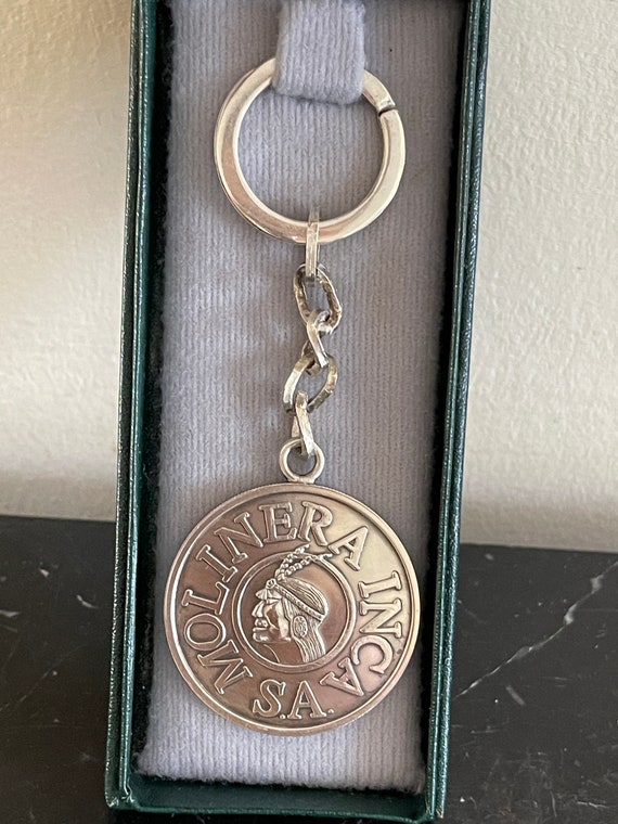 Camusso Peru Sterling Silver Keychain 30 Grams